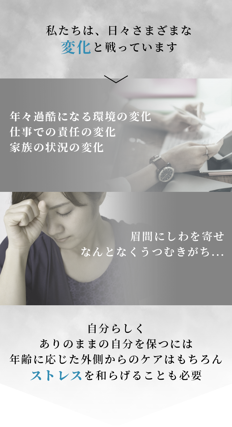 私たちは日々さまざまな変化と戦っています