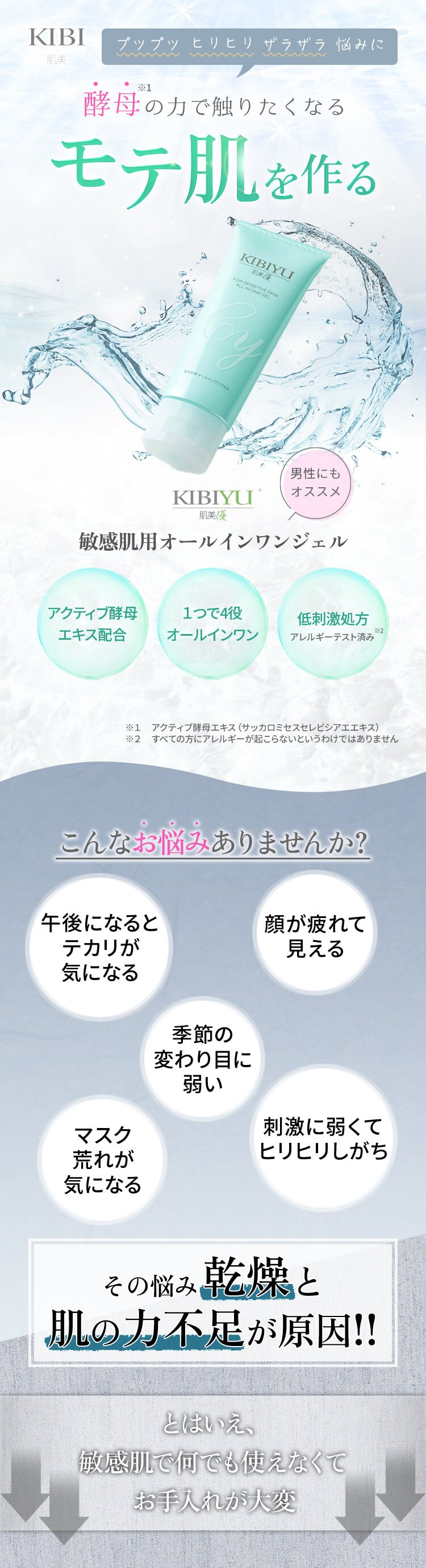 酵母の力で触りたくなるモテ肌を作る